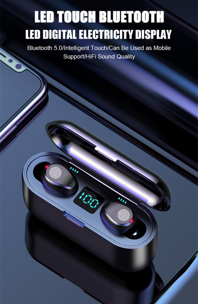 Навушники Bluetooth Air Music + Power Bank white
