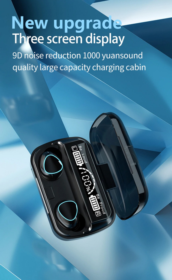 Навушники Bluetooth Air Music + Power Bank 15 black