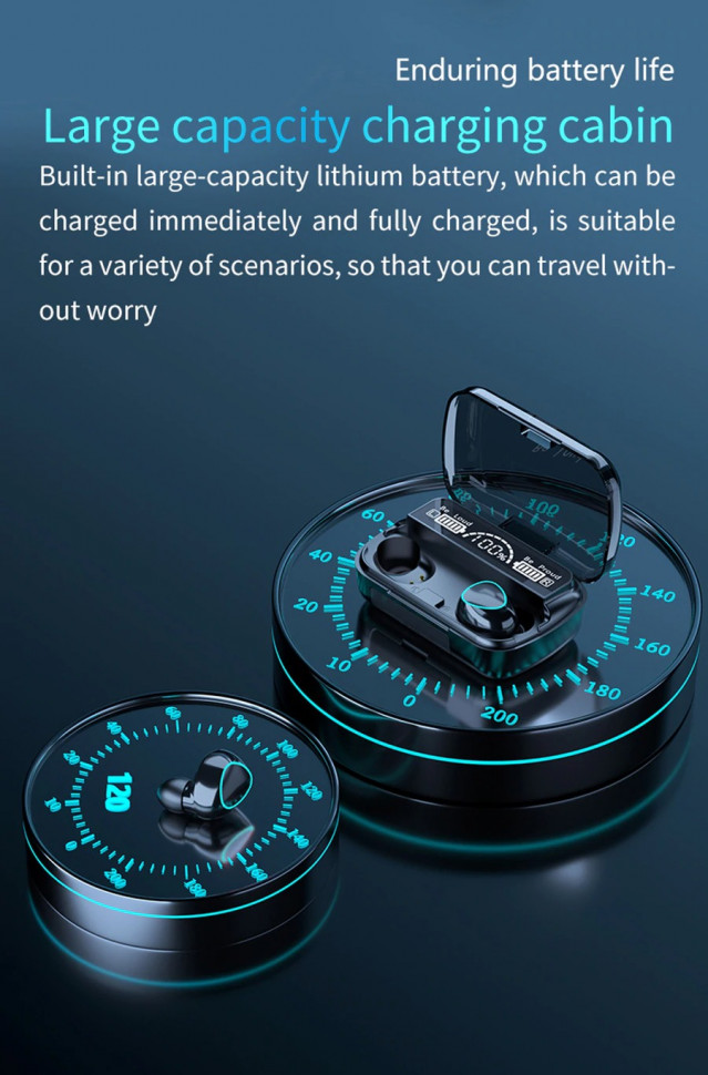 Навушники Bluetooth Air Music + Power Bank 15 black