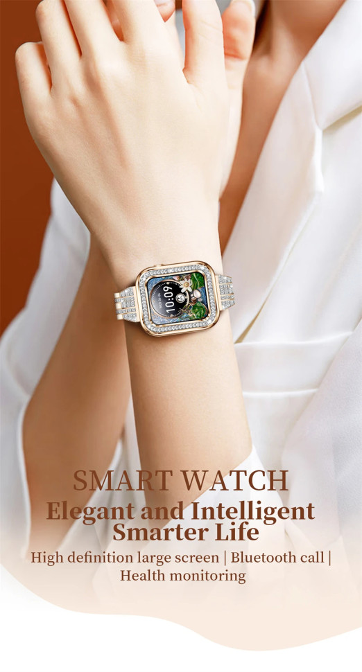 Смарт-годинник Women's Smart Device 15 silver steel, 2 ремінці