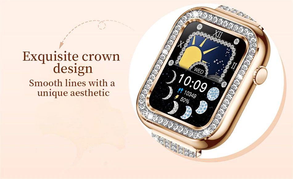 Смарт-годинник Women's Smart Device 15 silver steel, 2 ремінці