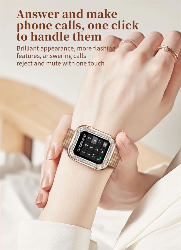 Смарт-годинник Women's Smart Device 15 silver steel, 2 ремінці