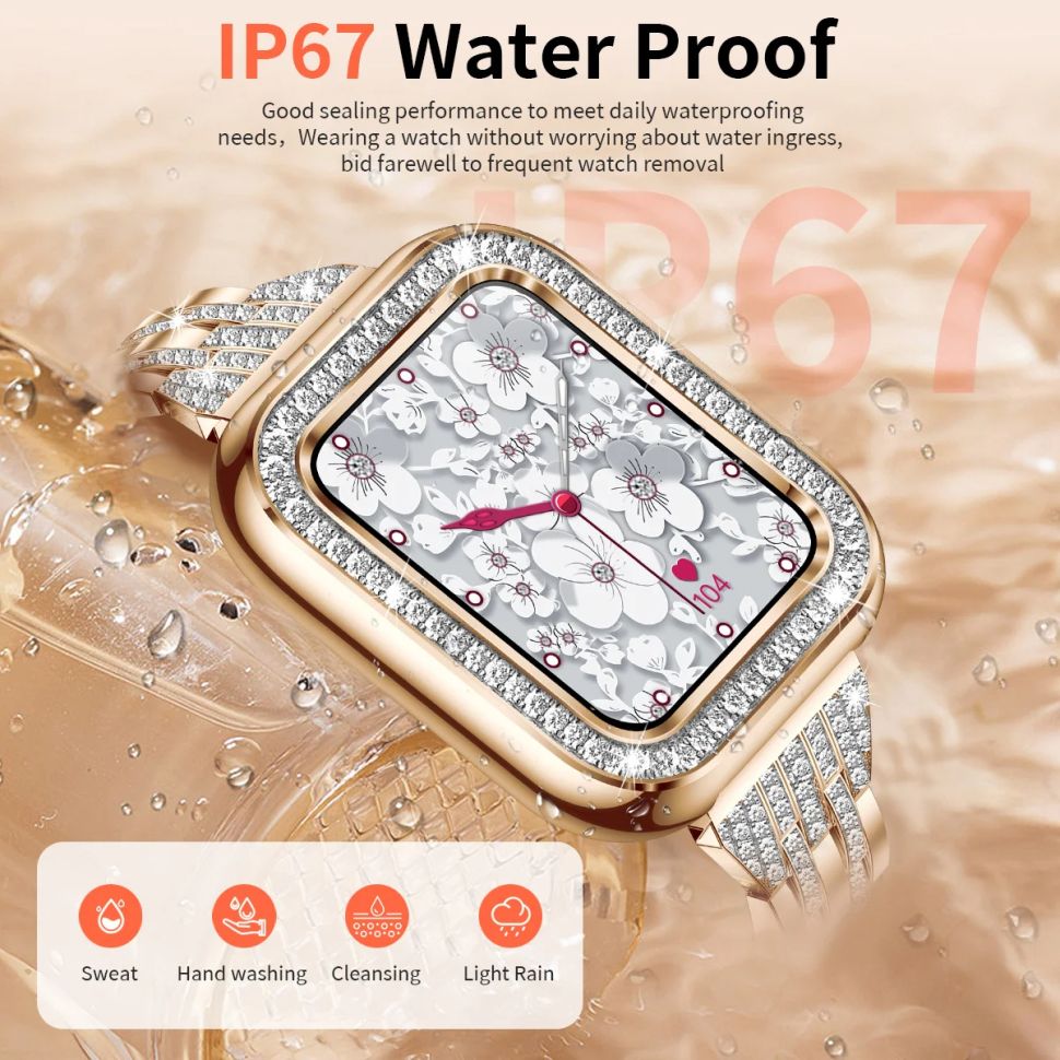 Смарт-годинник Women's Smart Device 15 silver steel, 2 ремінці