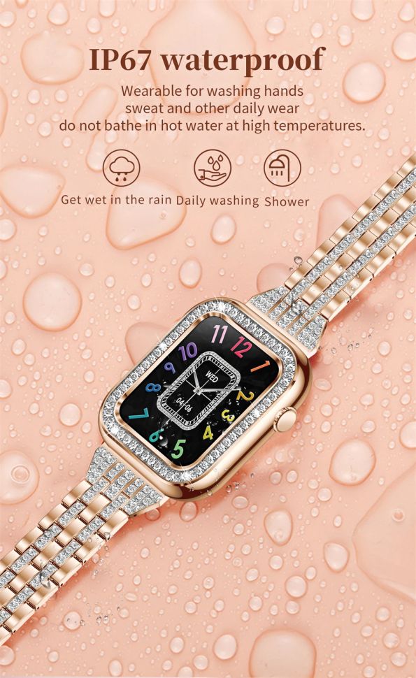 Смарт-годинник Women's Smart Device 15 silver steel, 2 ремінці