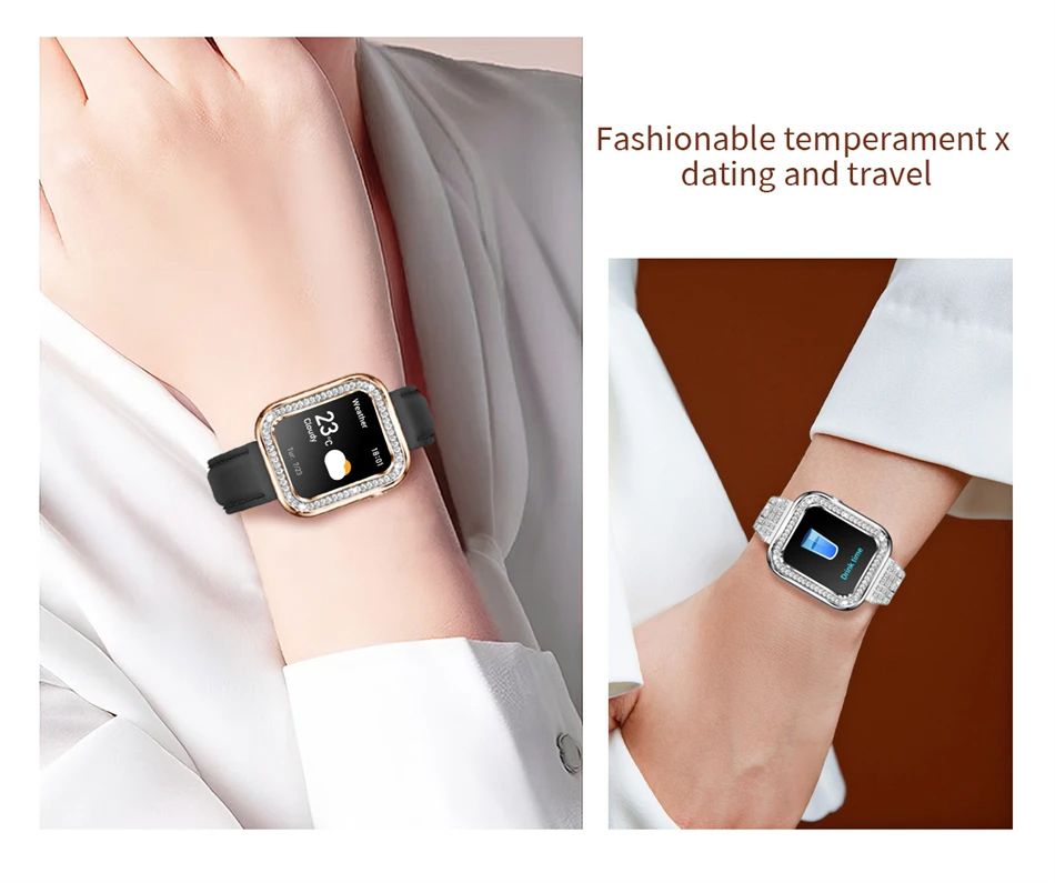 Смарт-годинник Women's Smart Device 15 silver steel, 2 ремінці