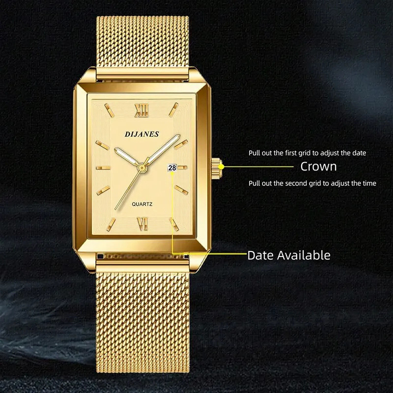Жіночий годинник DIJANES gold 