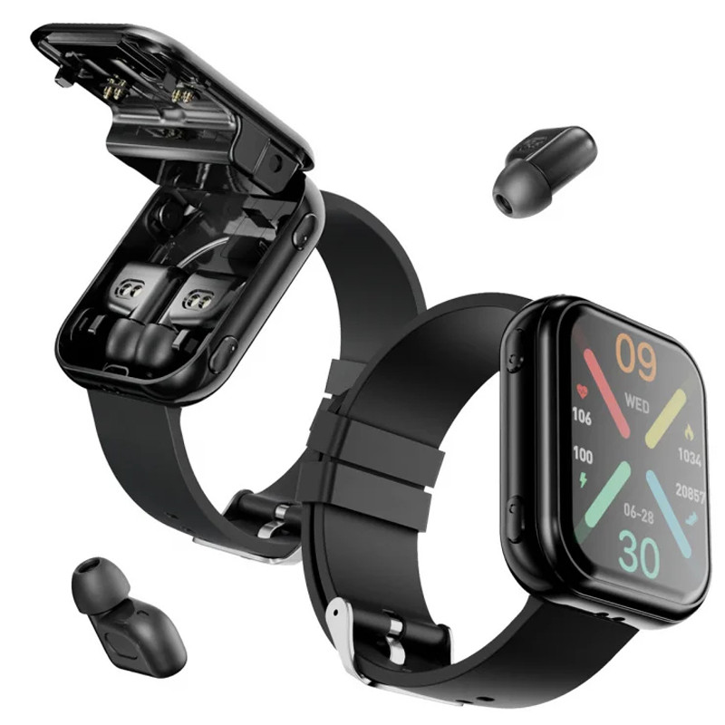 Смарт-годинник з навушниками Smart Device 2в1
