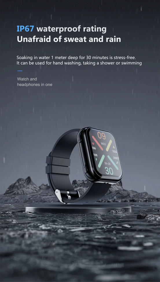 Смарт-годинник з навушниками Smart Device 2в1