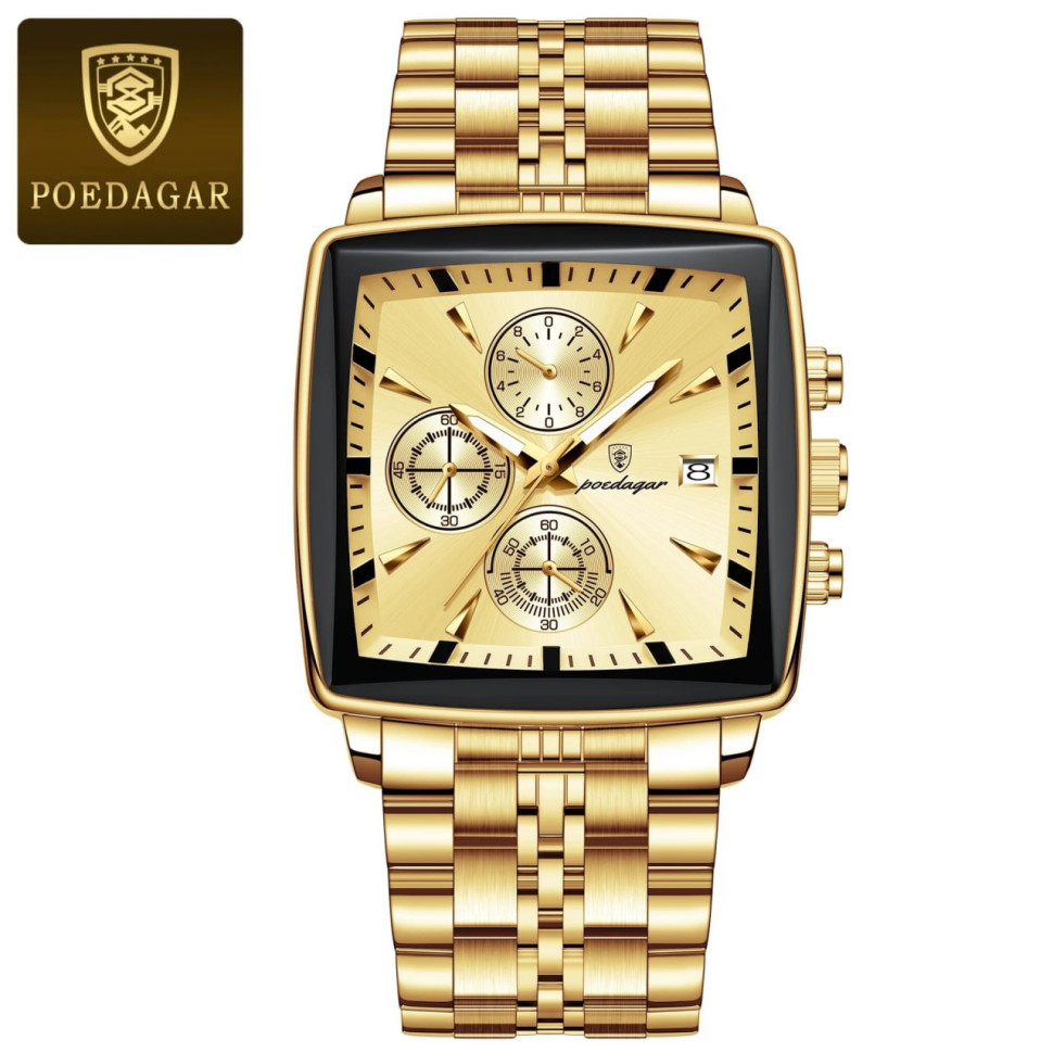 Чоловічий годинник Poedagar gold 